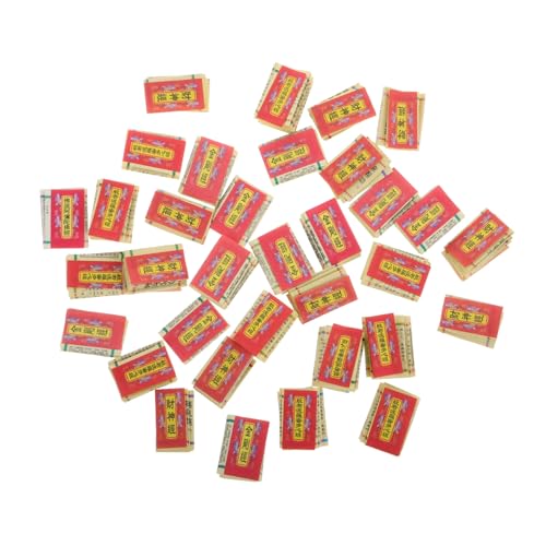 Toddmomy 30 Stück Winzig Spirituell Miniatur-buddhistisches Kleiner Buddhistischer Text Mikroverzierung Miniatur-religiöser Text Miniatur-buddhistische Schrift Miniaturtext Papier von Toddmomy