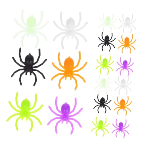 Toddmomy 300 Stück Realistische Fake Spinnen Halloween Deko für Scherzspielzeuge Miniatur Kunststoff Spinnen für Partys und Gruseldisplays für Halloween Dekorationen von Toddmomy