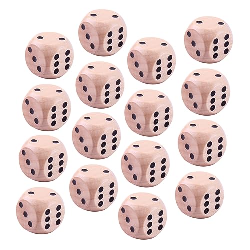 Toddmomy 30stücke Holzspielwürfel Dot Dice Für Brettspiele Partyspiele Und Unterricht Robuste Natürliche Holz-Dices Für Drinnen Und Draußen Toddmomy 30stücke Holzspielwürfel Dot Dice Für Brettspiele Partyspiele Und Unterricht Robuste Natürliche Holz-Dices Für Drinnen Und Draußen von Toddmomy