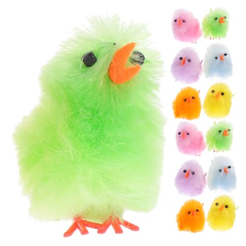 Toddmomy 32 Stück Flauschige Miniaturküken Plüsch Küken für Ostern Dekorative Hühnerfiguren für Osterfeiern und Partys Vielseitige Deko für Zuhause von Toddmomy