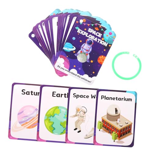 Toddmomy 34 Stück Teiliges Weltraum Lernkarten mit Planetenmotiven Interaktive Kinderspielzeug Lernkarten für Kindergarten Tragbare und Kreative Weltraum Früherziehung Toddmomy 34 Stück Teiliges Weltraum Lernkarten mit Planetenmotiven Interaktive Kinderspielzeug Lernkarten für Kindergarten Tragbare und Kreative Weltraum Früherziehung von Toddmomy