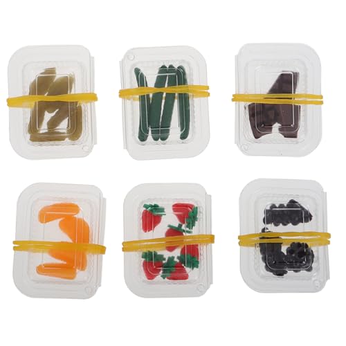 Toddmomy 35 Stück Mini-simulationsfrucht Spielzeuggemüse Minifiguren Obst Lebensmittelgeschäft Spielset Gefälschte Lebensmittelspielzeuge Puppenhaus-miniaturen Mini-Essen Plastik von Toddmomy