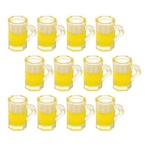 Toddmomy 36 Stück Mini Bierkrüge Puppenhaus Bierkrüge Layout Szenen Getränkedekoration Mini Bier Schnapsbecher Verzierungen Ornament Kleines Mini Winzige Becher von Toddmomy