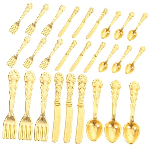 Toddmomy 36 Stück Teiliges Miniatur Besteck Set aus Legierung Puppenhaus Zubehör Verarbeitung Langlebig Dekoratives Dinner Set Modell für Puppenhaus Goldfarben Pack Toddmomy 36 Stück Teiliges Miniatur Besteck Set aus Legierung Puppenhaus Zubehör Verarbeitung Langlebig Dekoratives Dinner Set Modell für Puppenhaus Goldfarben Pack von Toddmomy
