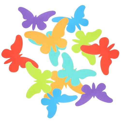 Toddmomy 36Stücke Eva Schmetterlinge DIY Bastelset Bunte Schmetterlingsdekorationen für Pinnwände Kinderzimmer Bastelprojekte zum Scrapbooking für Kreative von Toddmomy