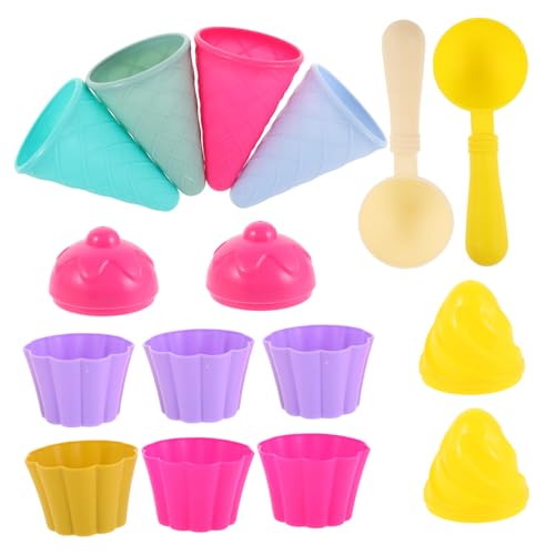 Toddmomy 3satz Spielzeug Sandeis-Spielzeug EIS-strandspielzeug Für Junge Mädchen Sandeis Eistüten-Schaufel Strand Strandspielzeug Fürs Meer von Toddmomy