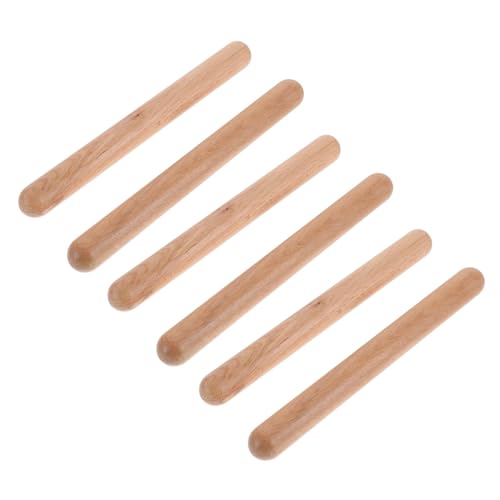 Toddmomy 3Paare Holzclaves Rhythmus Sticks für Percussion Instrument für Anfänger zur Musikalischer von Toddmomy
