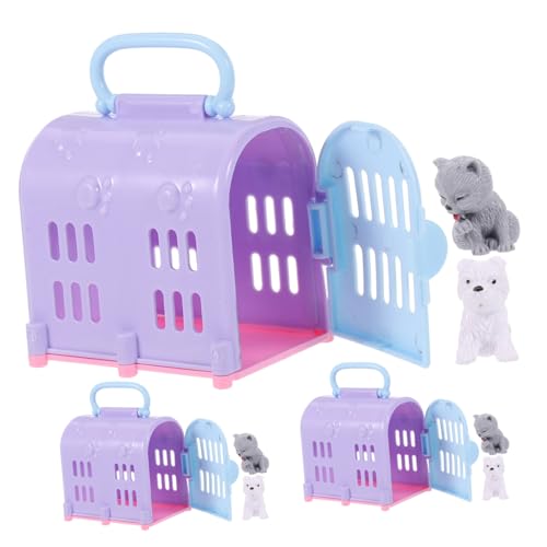 Toddmomy 3Sätze Haustierhaus Teiliges Katzen und Hundemodell für Dekorative Figuren für Puppenhäuser für Heimdekoration und Kreative Szenen von Toddmomy