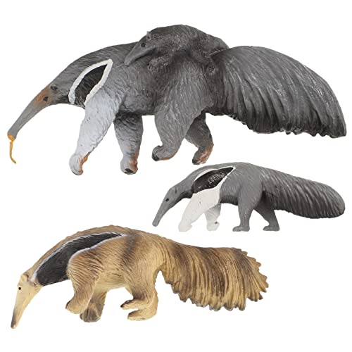 Toddmomy 3Stücke Ameisenbär Figuren Realistische Wildtier Spielzeugmodelle für Ab Jahren Dekorative Wohnkultur und Lernspielzeug für Kreative Spielstunden von Toddmomy