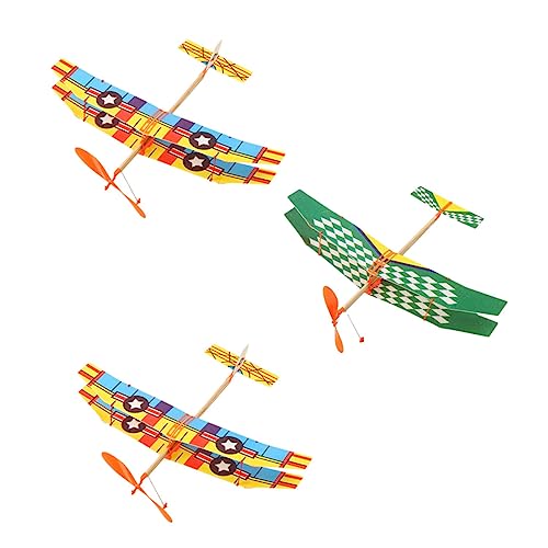 Toddmomy 3Stücke DIY Flugzeugspielzeug Gleitflugzeuge für Fördert Hand Auge Koordination für Outdoor Robuste und Langlebige Materialien von Toddmomy