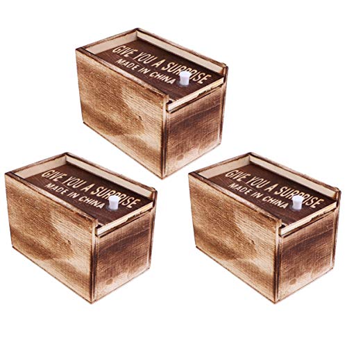 Toddmomy 3Stücke Holz Streichspielzeug Gruselige Schreckbox für Lustige Streiche und Partys Sicheres Material als Dekoration für Spaß mit Freunden Toddmomy 3Stücke Holz Streichspielzeug Gruselige Schreckbox für Lustige Streiche und Partys Sicheres Material als Dekoration für Spaß mit Freunden von Toddmomy