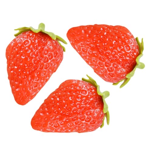 Toddmomy 3 Stücke Künstliche Erdbeeren Deko für Kinder Realistische Simulation Obst für Fotografie Partydekoration Lebensechte Erdbeer Requisiten zum Basteln Dekorieren Toddmomy 3 Stücke Künstliche Erdbeeren Deko für Kinder Realistische Simulation Obst für Fotografie Partydekoration Lebensechte Erdbeer Requisiten zum Basteln Dekorieren von Toddmomy