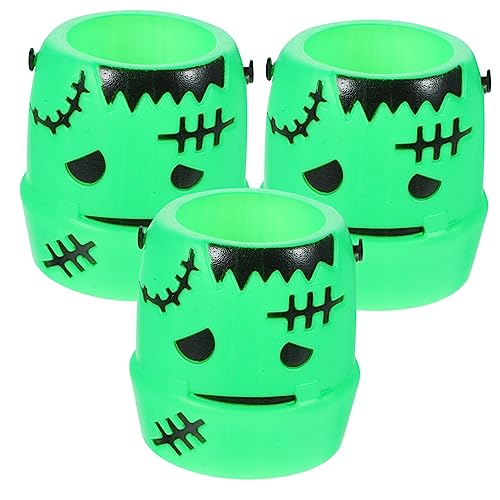 Toddmomy 3Stücke Kürbis Süßigkeitseimer Für Halloween Trick Treat Eimer Für Partys Snacks Und Deko Leicht Mit Lebendigen Mustern Praktische Party Requisite von Toddmomy