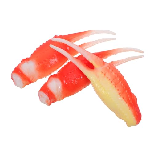 Toddmomy 3 Stücke Realistische Krabbenscheren Spielzeug Künstliche Klaue Modelle für Kinder Kreative Dekoration für Aquarium und Küche von Toddmomy