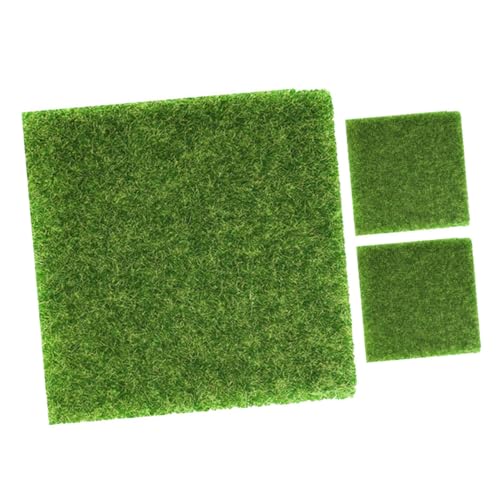 Toddmomy 3Stücke Kunstrasen Sandtisch Dekoration Schneidbarer Rasen für DIY Modelleisenbahn und Garten Indoor Outdoor Nutzung Strapazierfähiges Material Grüne Umgebung von Toddmomy