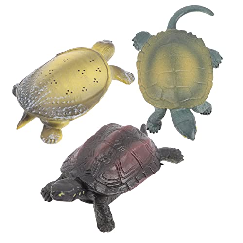 Toddmomy 3Stücke Lebensechtes Schildkrötenmodell Kognitive Schildkrötenfiguren für Realistische Tiere für Lernspaß und Dekoration von Toddmomy