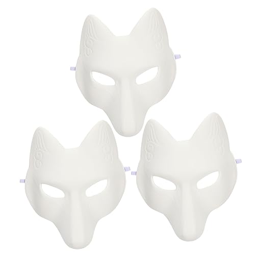 Toddmomy 3Stücke Leere Fuchsmasken aus PU für DIY Handbemalte Masken für Halloween und Cosplay Zubehör für Partys und Kreative Kunstprojekte Toddmomy 3Stücke Leere Fuchsmasken aus PU für DIY Handbemalte Masken für Halloween und Cosplay Zubehör für Partys und Kreative Kunstprojekte von Toddmomy