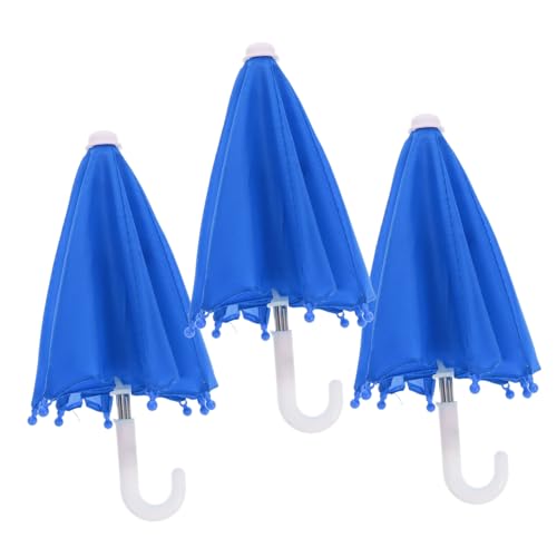 Toddmomy 3Stücke Mini Puppenschirm für Puppen Zusammenklappbar Lebendige Farben Zubehör für Puppenmöbel und Dekoration Kreative Spielwelten von Toddmomy