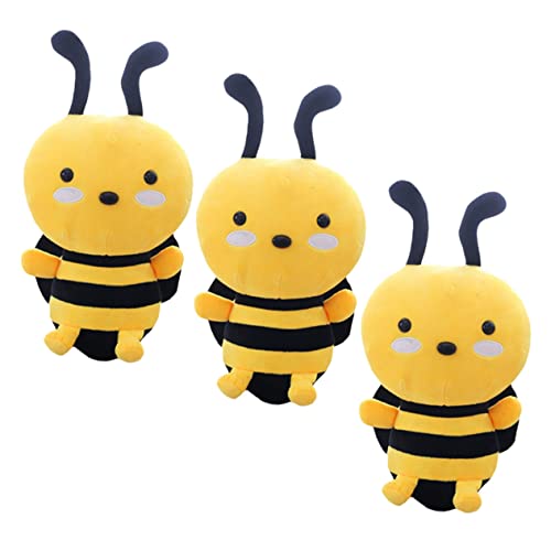 Toddmomy 3Stücke Plüsch Biene Kissen Süßes Gefülltes Bienentier Für Plüschpuppe Kuscheltier Für Bett Und Couch Hochwertiges Und Leichtes Material von Toddmomy