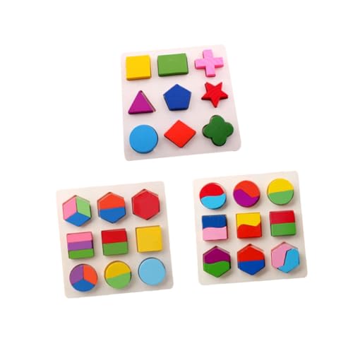 Toddmomy 3Stücke Puzzle aus Teiliges Lernspielzeug zur Form und Farbenkenntnis für Pädagogisches Beobachtung und Geduld für Frühes Lernen Toddmomy 3Stücke Puzzle aus Teiliges Lernspielzeug zur Form und Farbenkenntnis für Pädagogisches Beobachtung und Geduld für Frühes Lernen von Toddmomy