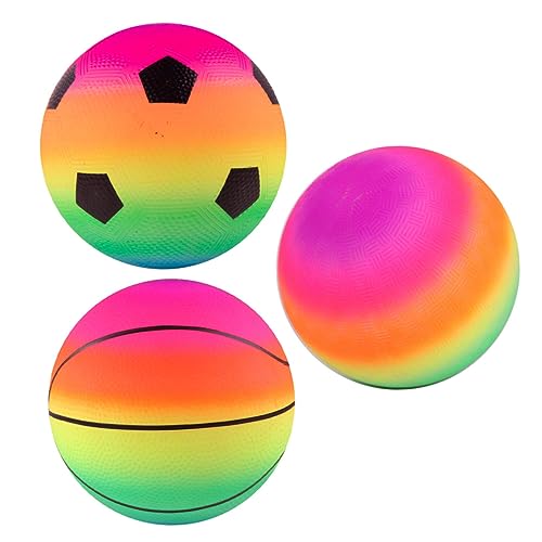 Toddmomy 3Stücke Rainbow Playground Balls Teiliges für Bouncing Balls für Drinnen und Draußen Fördert Motorik und Eltern Junge Mädchen Interaktion Lebendige Farben Toddmomy 3Stücke Rainbow Playground Balls Teiliges für Bouncing Balls für Drinnen und Draußen Fördert Motorik und Eltern Junge Mädchen Interaktion Lebendige Farben von Toddmomy