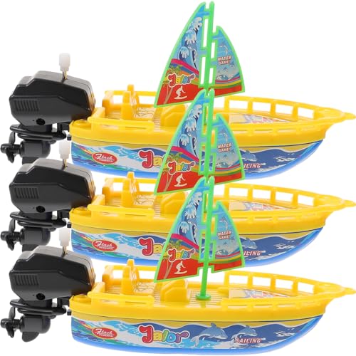 Toddmomy 3Stücke Teiliges Badewannenspielzeug Aufzieh Segelboot für Jungen und Fördert und Koordination Lustiges Wasserspielzeug für Sicheres der Badewanne Pool Toddmomy 3Stücke Teiliges Badewannenspielzeug Aufzieh Segelboot für Jungen und Fördert und Koordination Lustiges Wasserspielzeug für Sicheres der Badewanne Pool von Toddmomy