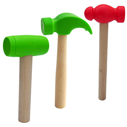 Toddmomy Hammerspielzeug für Kinder – 3 Stück Holzhammer für Kleinkinder Sicher und Leicht Fördert Motorik und Koordination Spielzeug für Jungen und Mädchen Toddmomy Hammerspielzeug für Kinder – 3 Stück Holzhammer für Kleinkinder Sicher und Leicht Fördert Motorik und Koordination Spielzeug für Jungen und Mädchen von Toddmomy