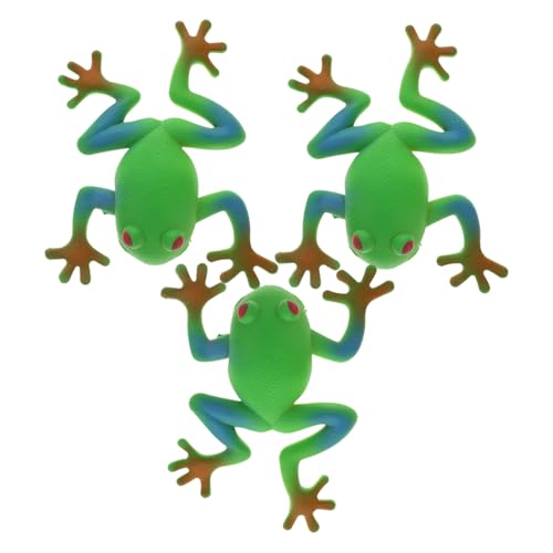 Toddmomy 3Stücke Teiliges Kawaii Frosch Squeeze Weiche Antistress Tierfiguren Für Erwachsene Für Partys Druckabbau Und Sensorisches Training von Toddmomy
