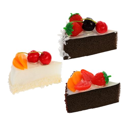 Toddmomy 3Stücke Teiliges Künstliche Kuchenmodelle für Fotografie Realistische Tortendekoration für Party und Lebensmittelpräsentation Hochwertige PU Nachbildung Toddmomy 3Stücke Teiliges Künstliche Kuchenmodelle für Fotografie Realistische Tortendekoration für Party und Lebensmittelpräsentation Hochwertige PU Nachbildung von Toddmomy