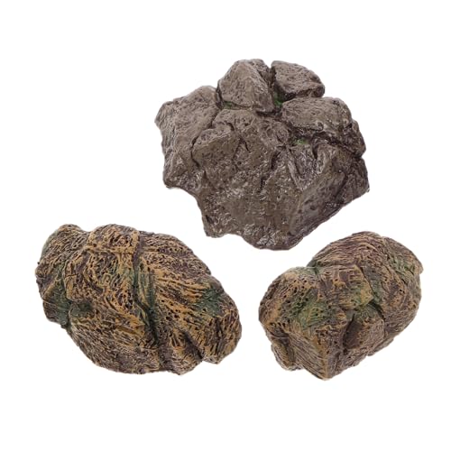 Toddmomy 3pcs Faux Rocks Für Landschaftsgestaltung Realistische Gefälschte Bonsai Steinharz Steinstatue Für Gartenverzierung Modern Fish Tank Landschaft von Toddmomy
