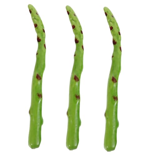 Toddmomy 3pcs Realistisches Spargelmodell Für Home Kitchen Decor Photography Requisiten Dekoratives Falsches Gemüse Für Bauernhause -Ornamente Und Spielen Essen Spielen von Toddmomy