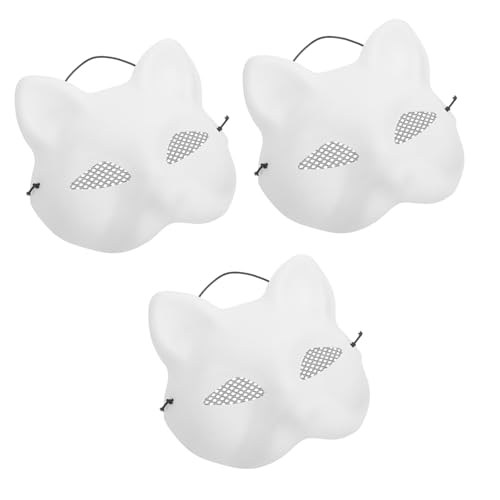 Toddmomy 3stücke Katzenmasken Unbemalte Masken Für Diy Malen Und Basteln Halbgesichtsmasken Für Karneval Halloween Und Kostümpartys Für Kreative Projekte Toddmomy 3stücke Katzenmasken Unbemalte Masken Für Diy Malen Und Basteln Halbgesichtsmasken Für Karneval Halloween Und Kostümpartys Für Kreative Projekte von Toddmomy