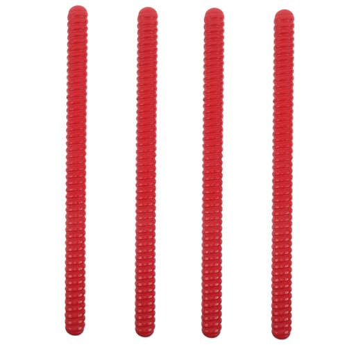 Toddmomy 4 . Teiliges Holz Rhythmussticks Spiralförmige Percussion Musikinstrumente Rot Leicht Tragbar Für Frühe Bildung Koordination Motorik von Toddmomy