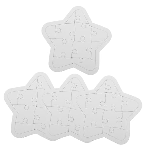 Toddmomy 4 Blätter Blanko Puzzle für Große Leere Puzzlestücke zum Zeichnen und Basteln Kreatives DIY für Schulprojekte und Familienunterhaltung Toddmomy 4 Blätter Blanko Puzzle für Große Leere Puzzlestücke zum Zeichnen und Basteln Kreatives DIY für Schulprojekte und Familienunterhaltung von Toddmomy