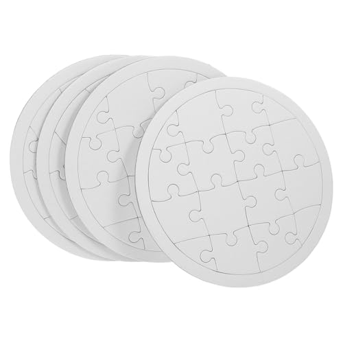 Toddmomy 4 Blätter Leere Puzzleteile aus Stabilem Papier Rund DIY Malen Basteln Kreatives Zeichnen Konzentration und Problemlösung Toddmomy 4 Blätter Leere Puzzleteile aus Stabilem Papier Rund DIY Malen Basteln Kreatives Zeichnen Konzentration und Problemlösung von Toddmomy