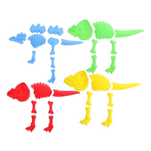 Toddmomy 4 Sätze Dinosaurier Sandspielzeug Teiliges Dinosaurier Formen aus Hochwertigem Kunststoff für Strandspiel und Kreatives für Fördert Fantasie und Geschicklichkeit von Toddmomy