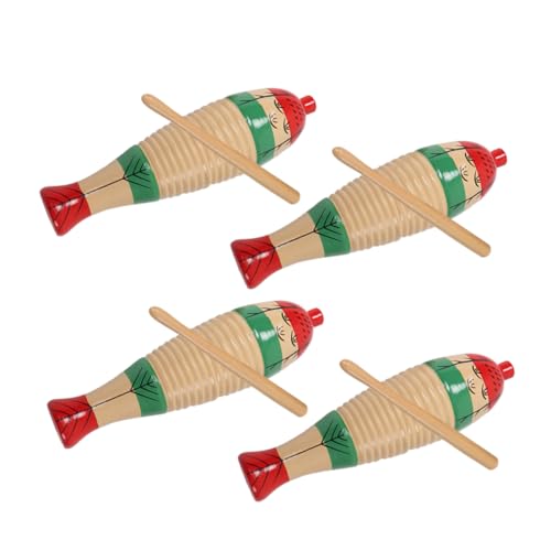 Toddmomy 4 Sätze Holz Percussion Instrument Teiliges Guiro mit Rhythmus Stick für Musikalische und Kreative von Kleinkindern Toddmomy 4 Sätze Holz Percussion Instrument Teiliges Guiro mit Rhythmus Stick für Musikalische und Kreative von Kleinkindern von Toddmomy