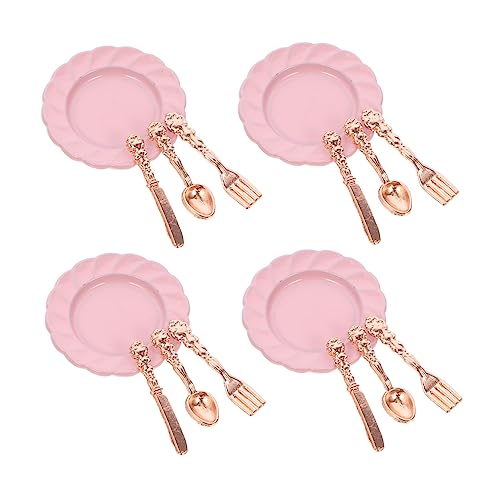 Toddmomy 4 Sätze Miniatur Geschirrset für Puppenhaus Große Teller und Teiliges Besteckset Roségold Realistische Miniaturküchenaccessoires für Kreative Rollenspiele und Dekoration Toddmomy 4 Sätze Miniatur Geschirrset für Puppenhaus Große Teller und Teiliges Besteckset Roségold Realistische Miniaturküchenaccessoires für Kreative Rollenspiele und Dekoration von Toddmomy