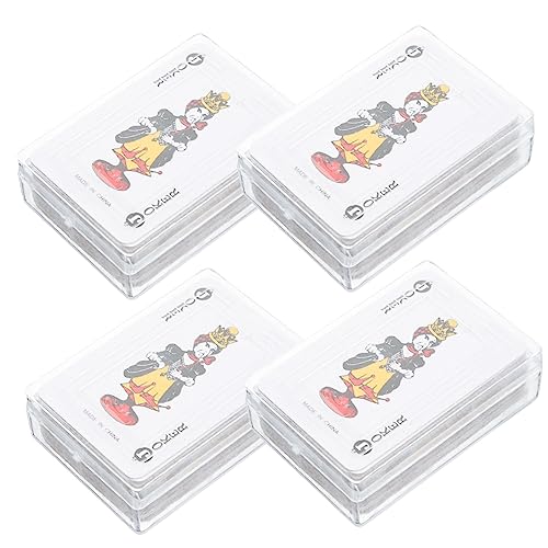 Toddmomy 4 Sätze Miniatur Spielkartenset Teilig Kleine Puppenhausdekoration Leichte Kunststoffkarten Detailreiche Mini Spielzeugkarten für Puppenhaus DIY Basteln von Toddmomy