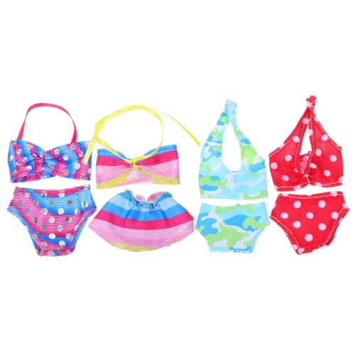 Toddmomy 4 Sätze Puppen Badeanzüge für Puppen Bikinis für Strand Sommer und Fotografie für Puppenliebhaber und Kreative Spielmomente Toddmomy 4 Sätze Puppen Badeanzüge für Puppen Bikinis für Strand Sommer und Fotografie für Puppenliebhaber und Kreative Spielmomente von Toddmomy