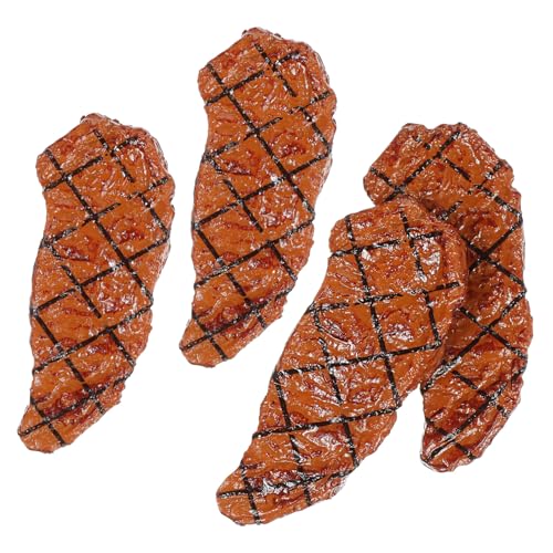 Toddmomy 4 Stck. künstliche Steakverzierung kleines Spielzeugsteak Fleisch winzig Mini Künstliche Steak-Foto-Requisite Simulations-Food-Foto-Requisiten simulierte Steaks PVC Toddmomy 4 Stck. künstliche Steakverzierung kleines Spielzeugsteak Fleisch winzig Mini Künstliche Steak-Foto-Requisite Simulations-Food-Foto-Requisiten simulierte Steaks PVC von Toddmomy