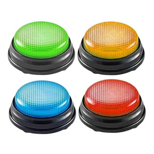 Toddmomy 4 Stück Anrufbeantworter klingelt mit der Hand Summer für Spiele Summer für Spielshow Trivia-Summer Antwort Buzzer Familien Spiele Buzz-Taste Quizspiele für die Familie Plastik von Toddmomy