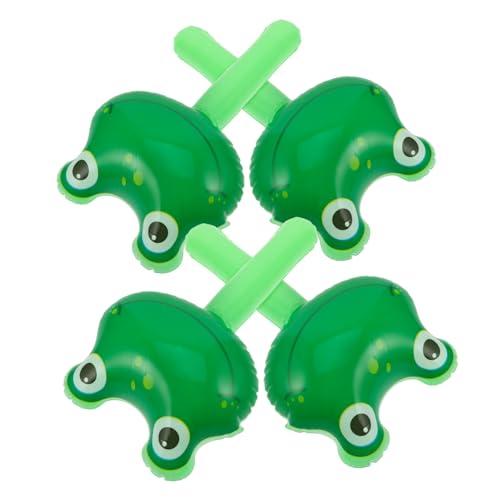 Toddmomy 4 Stück Aufblasbarer Kinderhammer aufblasbare Tiere Frosch Spiele Frosch Ballon Hammer Froschdekoration aufblasbarer Hammer PVC Light Green von Toddmomy