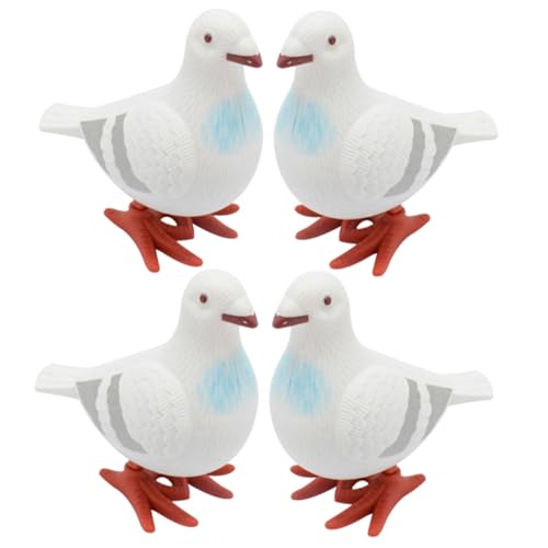 Toddmomy 4 Stück Aufziehspielzeug Taube Spielspaß Kleine Tierfiguren Wind Up Design Robust Leicht Weihnachten Party Gastgeschenke Geburtstags Mitbringsel von Toddmomy