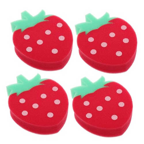 Toddmomy 4 Stück Baby-badeschwamm, Cartoon-Frucht, Erdbeerform, Duschwäscher, Peeling-reinigungsschwamm, Baby-badespielzeug Für Kinder, Kleinkinder Toddmomy 4 Stück Baby-badeschwamm, Cartoon-Frucht, Erdbeerform, Duschwäscher, Peeling-reinigungsschwamm, Baby-badespielzeug Für Kinder, Kleinkinder von Toddmomy
