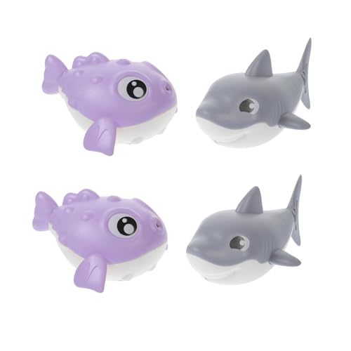 Toddmomy 4 Stück Badewannenspielzeug Aufzieh Tiere Lustige Cartoon Bade Spielzeuge für Kleinkinder Schwimmende Badetiere Hautfreundlich für Spaß im Badezimmer Zufällige Zufällige Farbe von Toddmomy