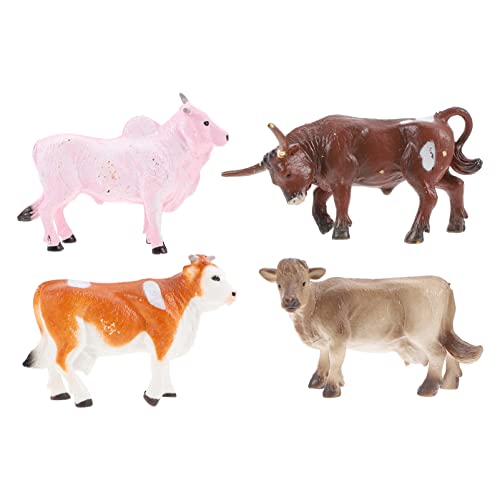 Toddmomy 4 Stück Bauernhof-Tierfiguren Modell-Spielsets Kuh-Tierfiguren Für Partygeschenke Kuchendekoration Toddmomy 4 Stück Bauernhof-Tierfiguren Modell-Spielsets Kuh-Tierfiguren Für Partygeschenke Kuchendekoration von Toddmomy
