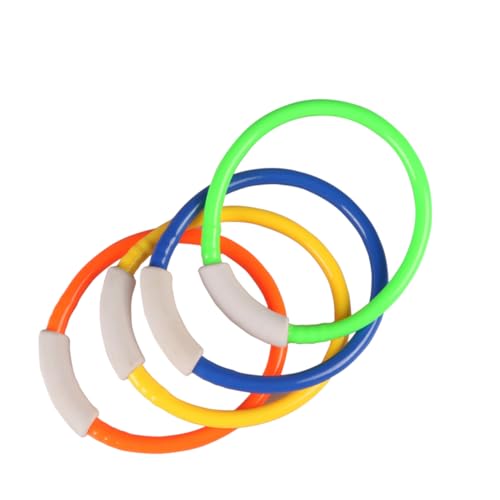 Toddmomy 4 Stück Bunte Tauchspielzeug Ringe Unterwasser Tauchring für Wasserspielzeug für Schwimmunterricht und Poolspaß Toddmomy 4 Stück Bunte Tauchspielzeug Ringe Unterwasser Tauchring für Wasserspielzeug für Schwimmunterricht und Poolspaß von Toddmomy