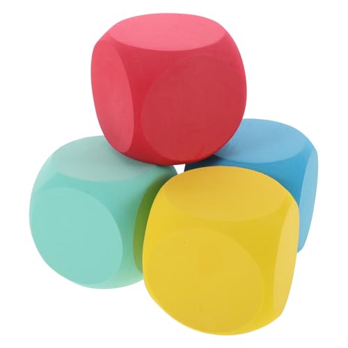 Toddmomy 4 Stück DIY Schaumstoffwürfel für Leere Würfel zum Malen und Dekorieren Kunstzubehör für Partys Sicher und Langlebig Rot Blau Cyan und Gelb Toddmomy 4 Stück DIY Schaumstoffwürfel für Leere Würfel zum Malen und Dekorieren Kunstzubehör für Partys Sicher und Langlebig Rot Blau Cyan und Gelb von Toddmomy