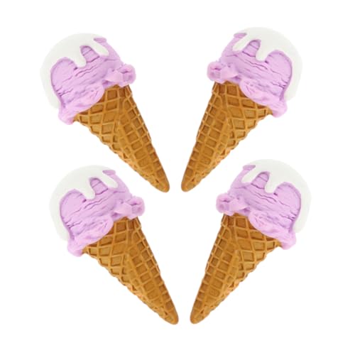 Toddmomy 4 Stück Eiscreme Modell Gefälschte Eistüten Eiscreme Requisite Mini Eistüten Eiscreme Eistüten Modell Eistüten Mini Tüten Eiscreme Harz von Toddmomy